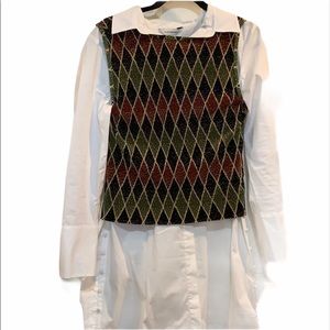 Sweater Vest Style Argyle Tank Top A26 Holiday